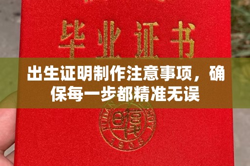 宣城出生证明制作注意事项，确保每一步都精准无误